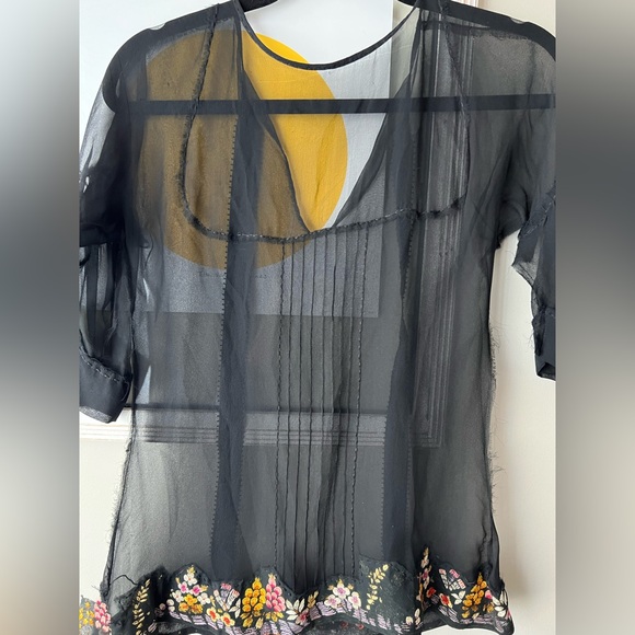 Essa Walla Embroidered Silk Blouse - Picture 7 of 11